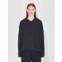 James Perse Women French Terry 후드 셔츠 애쉬