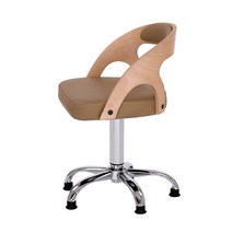 바텐의자(234-1) 고정형 이동형 원목등판 카페 커피샵 홈바의자, 원색(베이지좌판)