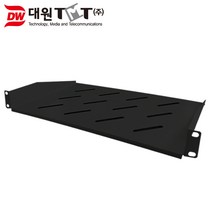 대원TMT DW-SHEF-B 허브랙 선반 (전면거치/블랙)