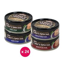 런치 셰프 스페셜 주식캔 4종혼합 콤보 80g x24개