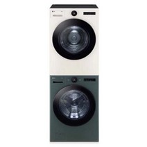 LG전자 LG 오브제 컬렉션 드럼세탁기+건조기 세트 FX24GN-2EN (스태킹키트포함 네이처그린 네이처베이지), 단품없음