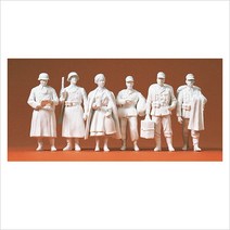 Preiser 64006 디오라마 미니어처 미도색 2차대전 고향을 떠나는 독일군 6명 세트 사람 피규어 모형 1:35 사이즈