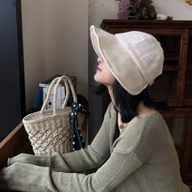 노리스 린넨 벨크로 버킷햇