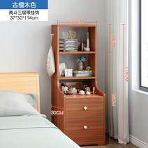 서랍장협탁 침대 캐비닛 소형 간이 서랍장 우드 이코노미 유럽식 콘솔 침실 수납 수납 수납 107번 AR, 조립 하 다., 삼층 송 목 질 후크