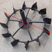 경운기로타리 미끄럼방지 트렉터 휠 철바퀴 도랑쟁기, 내경 2.3cm 외경 50cm