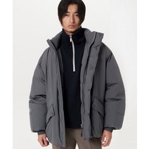 커스텀어클락 리뉴얼ver 컴포터블 벌룬핏 다운 패딩 다크그레이 COOSJP031그레이 컴포트ABLE BALONFIT