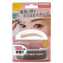 일본직발송 6. 키스 뉴욕 (KISS NEW YORK) KISS NEW YORK 아이브로우 스탬프 라이트 브라운 내츄럴 아치 B, One Size, One Color
