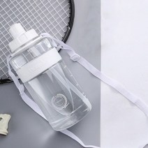 휴대용 색도계 고정밀 색차 비교 색차계 측색기 측정기 2l 대용량 물병 빨대 컵 그라디언트 컬러 플라스틱 여름 물 컵 시간 규모 야외 스포츠 학생 커플 컵, 2000ml, 밧줄이 달린 흰색