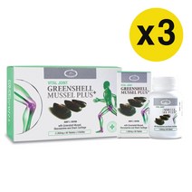 호주 네이쳐스탑 그린쉘머슬 플러스 초록홍합 1500mg 60정x3병세트, 3개