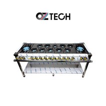 오즈테크 업소용 가스렌지 1800 양타 간택기 친환경 세라믹 버너 LPG LNG 화구, 1세대 무쇠화구, 고급B타입-절감석쇠