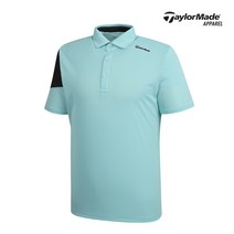 [테일러메이드]남성 메쉬 배색 카라 반팔티셔츠 TMTYK2908-905