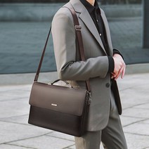 직장인 남성 출퇴근 가방 분리 공간 출장 크로스백 9IQ 서류 남자 출근 정장 신입사원 노트북 숄더백
