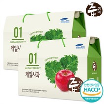 즙쟁이 케일사과즙 2박스 60포, 2400ml, 2개