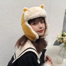 트루퍼햇 귀도리 군밤 큐티 방한 털 모자
