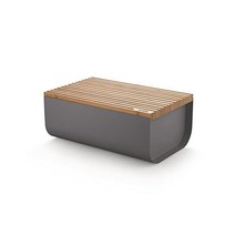 알레시 브레드박스 Alessi Mattina BG03 DG Design Bread Bin Coloured Steel with Epoxy Resin Bamboo Wood Chopp