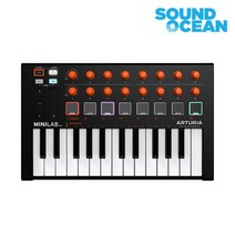 ARTURIA MiniLab Mk II Orange Edition 아투리아 포터블 키보드 25건반 오렌지 색상