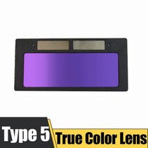 자동 디밍 용접 안경 아르곤 아크 태양 고글 용접기용 특수 눈부심 도구, True Color Lens
