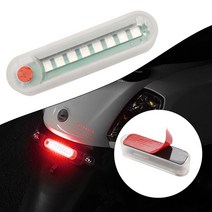 태양 스트로브 경고 led 램프 태양 충전식 야간 운전 안전 라이트 스트로브 플래시 오토바이 자동차 조명, 파란색, 1개