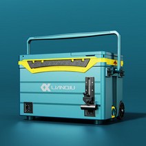 40L 낚시용 대용량 아이스박스 캐리어형 다리높이조절 낚시의자 겸용, 7일 ~15일, 노랑