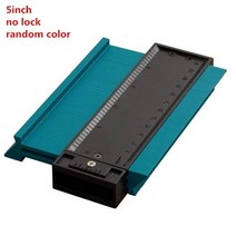 5quot 10쿼트 자동 잠금 복사 게이지 20quot 윤곽 게이지 확대 복사기 타일링 라미네이트 타일 목재 마킹 측정 눈금자 일반 도구, 5inch no lock