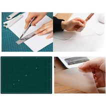 투명매트 가죽매트 항균매트 컷팅매트 데스크매트, 01) 녹색 데스크매트, 01) (중) 500 x 380mm
