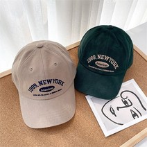 뉴욕코튼볼캡모자 캐주얼 골프모자 면모자 국내제작, 블랙