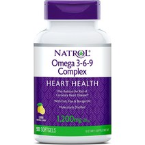 수입영양제 수입보충제 Natrol 오메가 369 복합 소프트젤 1200mg 90개