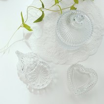 크리스탈 유리 보석함 물방울 하트 시계 반지 목걸이 귀걸이 주얼리 악세사리 보관함 케이스