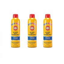 Gold Bond 골드본드 바디 스프레이 7oz(198g) 3개 No Mess Spray Powder Fresh
