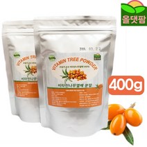 비타민나무열매가루 400g 씨벅톤 산자나무 분말 가루, 1