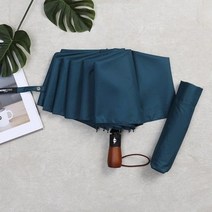 미치코런던 58 무지 우드핸들 3단자동우산