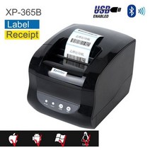 영수증사진기 포토프린터 Xprinter XP-365B POS 열 영수증 라벨 이중 목적 프린터 USB 스티커 슈퍼마켓용, 02 USB Bluetooth_03 AU 플러그