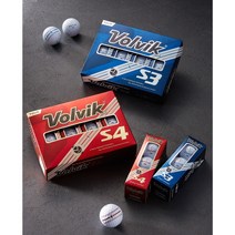 볼빅 투어 S3 S4 V-포커스 라인 우레탄 볼, 화이트