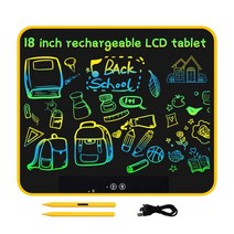 드로잉패드 LED A3 A4 A5 패드 그래픽 전자쓰기 그림그리는 18 인치 전자 드로잉 보드 C 타입 충전 LCD 태블릿 디지털 매직 필기 메모지 학교 및 집