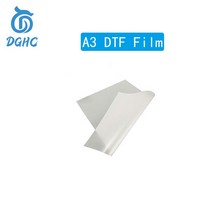 dtf 잉크 인쇄 필름 인쇄 및 전송을위한 직접 전사 필름 인쇄를위한 100pcs a3 전사 필름, 100pcs--단면