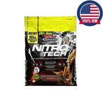 머슬테크니트로테크 웨이 프로틴파우더 단백질분말 크레아틴 BCAA 밀크초콜릿 4.54kg, 1개