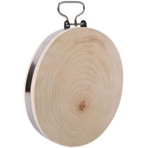 은행나무 원형 도마 곰팡이 방지 우드 원목 플레이팅 두꺼운 보드