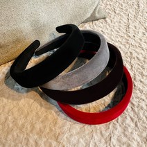 1+1 심플 벨벳 헤어밴드 머리띠