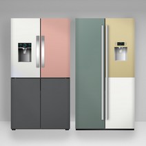 냉장고 셀프 리폼 시공 단색 시트지 인테리어필름, 21. LG 라이트 핑크 ES81(10cm)
