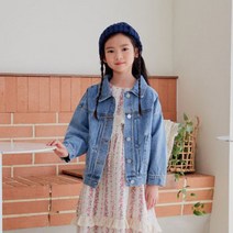 꼼마제이 밀리후드데님자켓