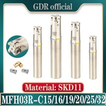 밀링 커터 바 C16 C20 C25 32 CNC 선반 공구 고속 피드 양면 인서트 홀더 MFH MFH03R MFH03, C25-D25-200L-4T, MFH03