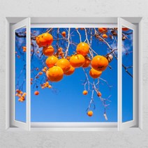 [바보사랑] 주렁주렁감나무_창문그림액자[꾸밈], 타입선택:D타입-엘레강스실버, 상세 설명 참조