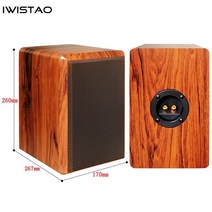 우드 스피커 iwistao 4 인치 풀 레인지 빈 캐비닛 패시브 인클로저 나무 15mm 고밀도 mdf 보드 볼륨 7.2l diy, d117 접시머리