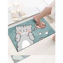 고양이 발매트 싱크대 러그 그림 강아지 화장실 씽크대 귀여운 침대 현관 주방 부엌