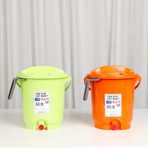 리빙패밀리 음식물쓰레기통 가정용 업소용 짤순이 음식쓰레기통, 물빠짐짤순이음식물쓰레기통(5L)