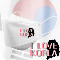 인쇄마스크 아이러브코리아 대한민국 태극기 마스크 25매 모델명 dki_27 KF94 3D입체형