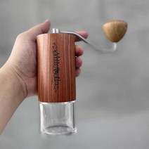 무선 수동 커피글라인더 드롱기 휴대용 가정용 원두 분쇄기, 상세 페이지 참고, 매트 블랙