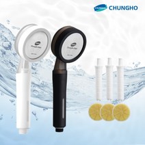 [청호나이스] 비타민샤워기 비타민C케어 세트[본품1개+비타민헤드필터3개+바디필터3개] 녹물, 전체색:화이트