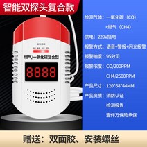 아파트 소리큰 화재 보일러 휴대용 음성 일산화탄소 경보기 사무실 감지기 이산화탄소 연탄가스, 플러그 듀얼 모드 듀얼 액추에이터/일산화탄소