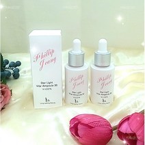 [비타민C30%/미백항노화특허/미백주름기능성] 홍2 필립정 스타라이트 비타앰플30 30ml 1개+닥터멜라 아쿠아 수분 크림 또는 바이 미백 크림, 앰플+필립정 닥터멜라 바이 (미백) 크림 60ml